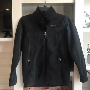 Sale! Columbia Black zip jacket, Youth L (14/16)